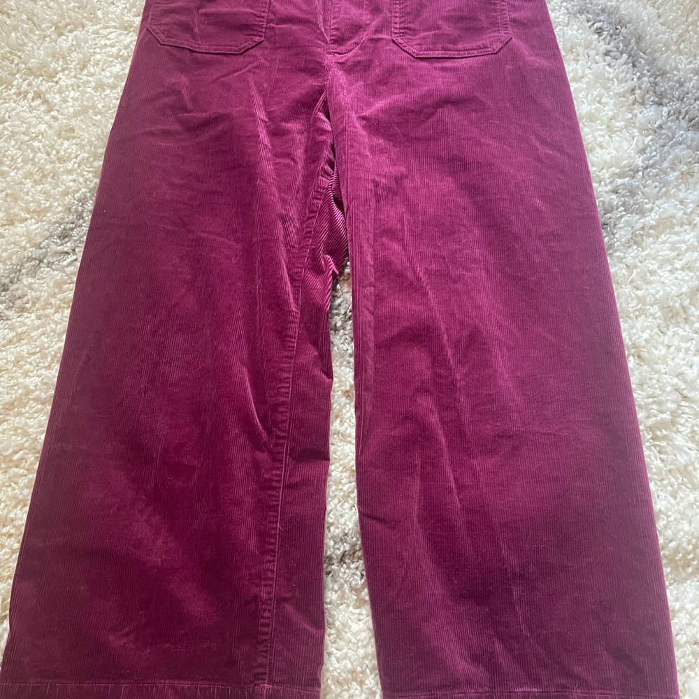 Vibrant Plum Corduroy Trousers
